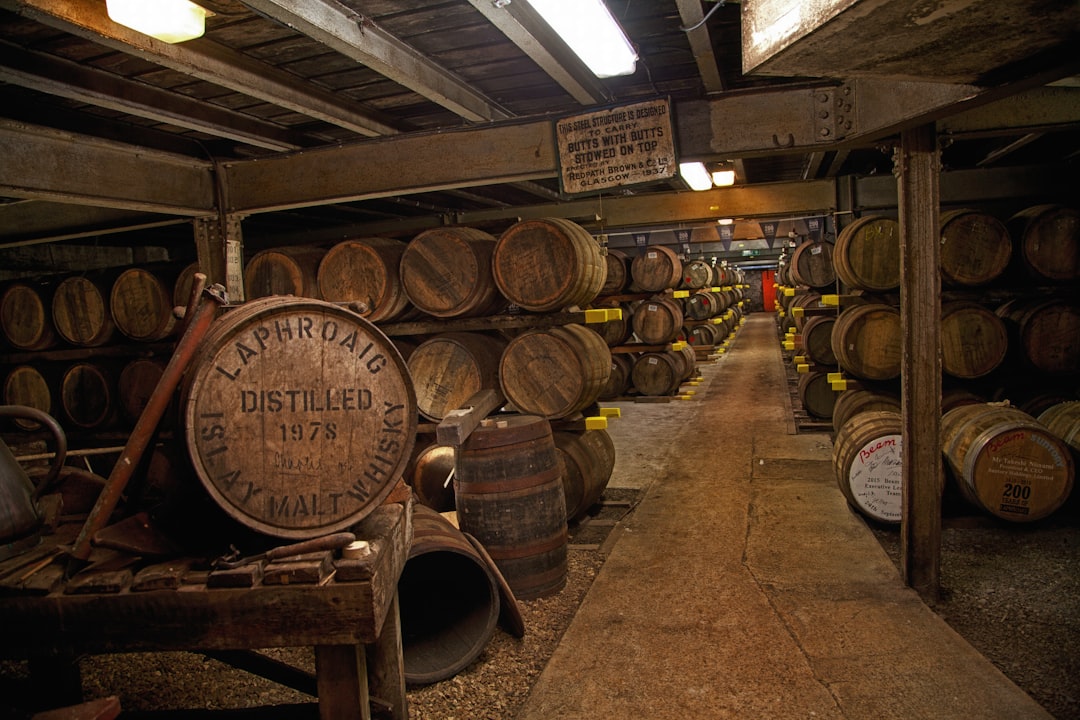 Islay whisky distillery coastal peat smoke Ardbeg Laphroaig