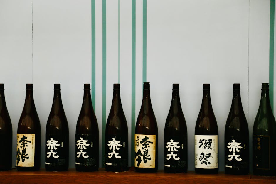 japanese sake bottle traditional ceremony vs korean makgeolli bowl street food