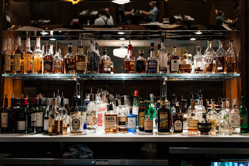 luxury whisky bottles collection bar shelf 2026