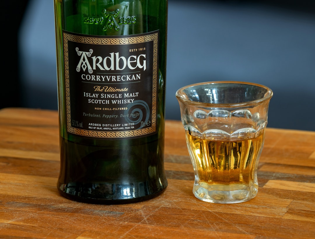 single malt whisky bottles scotch distillery amber glass