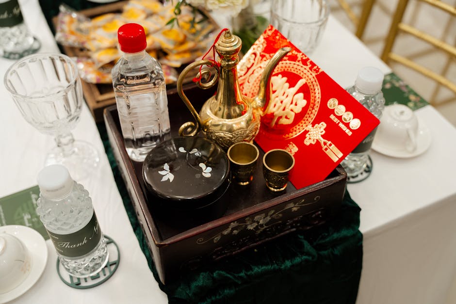 baijiu bottle luxury Chinese spirits western dining table