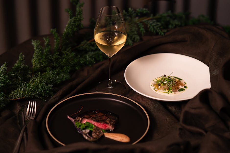 baijiu pairing steak cheese western food restaurant elegant