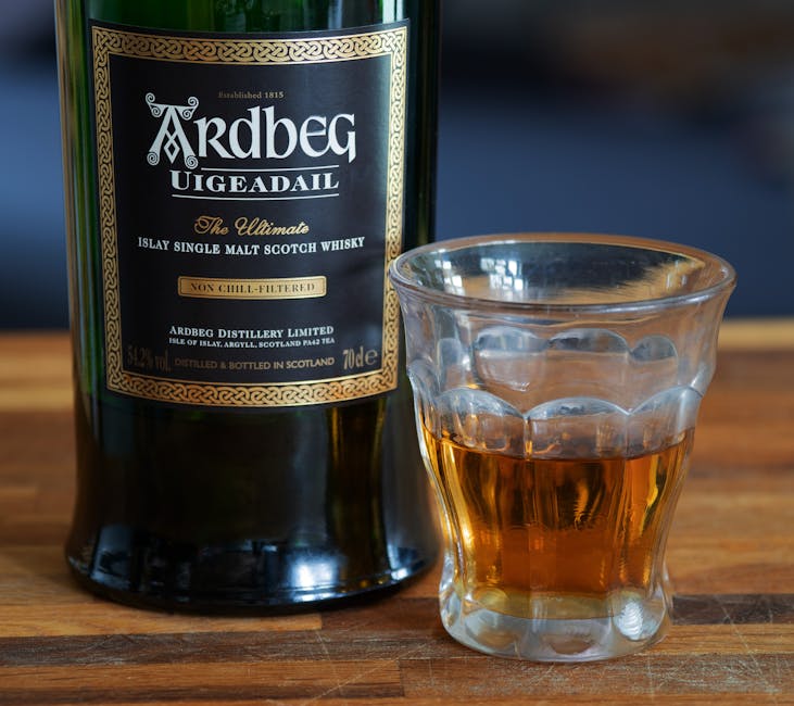 Islay whisky glass peated scotch lineup tasting