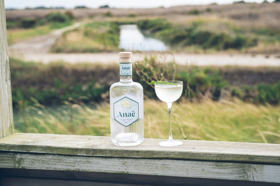 aquavit bottle scandinavian traditional spirit herbs