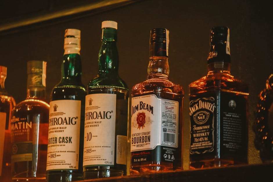 Japanese whisky Yamazaki bottle bar, bourbon whiskey Kentucky distillery