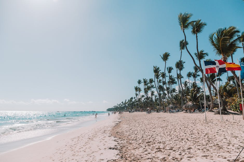 Punta Cana hidden beach, Dominican Republic local coastline