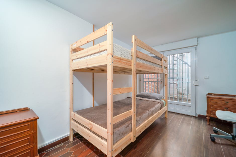 modern bunk bed adult room space saving interior design