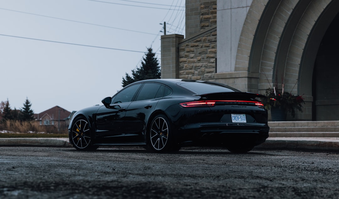 Porsche Taycan electric vehicle, luxury EV exterior